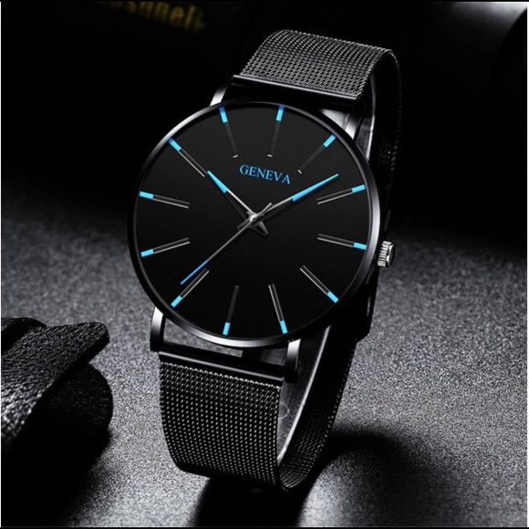 Other - Sleek Black and Blue Men’s Watch 💼